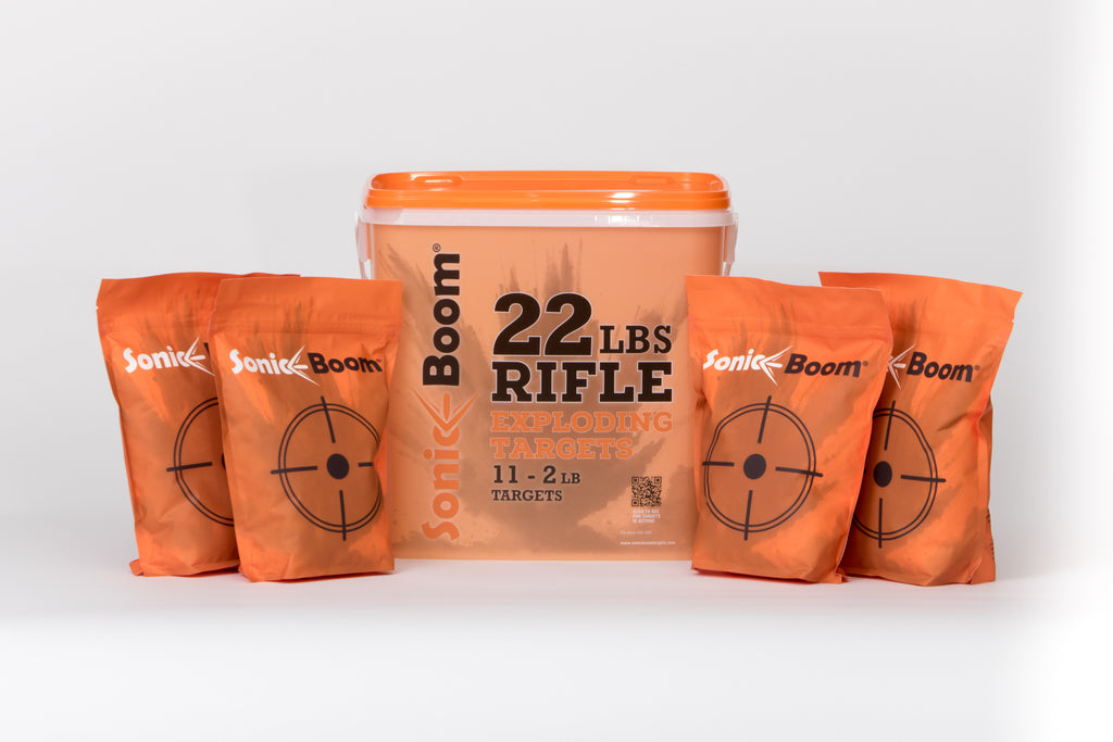 2 lb Exploding Rifle Target - 11 Pack – Sonic Boom Targets