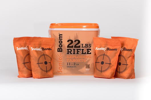 2 lb Exploding Rifle Target - 11 Pack – Sonic Boom Targets