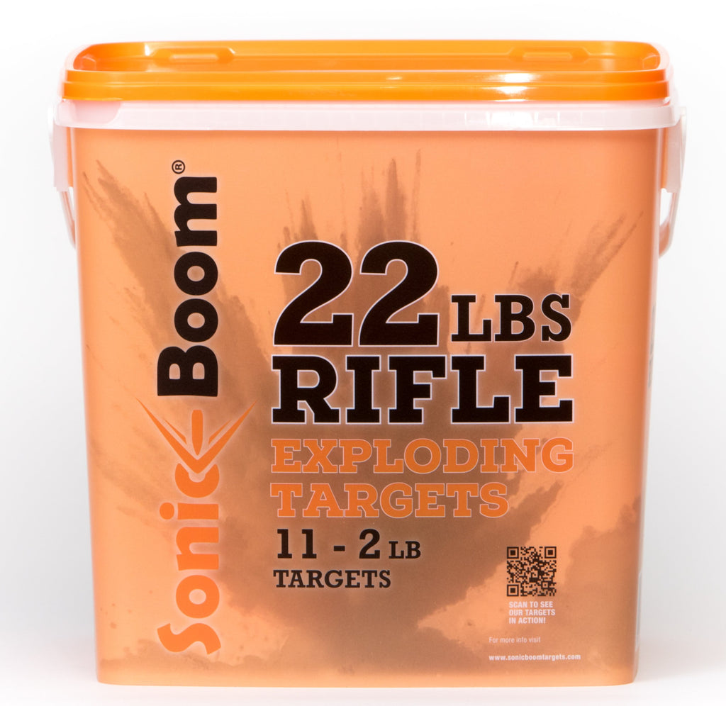 2 lb Exploding Rifle Target - 11 Pack – Sonic Boom Targets