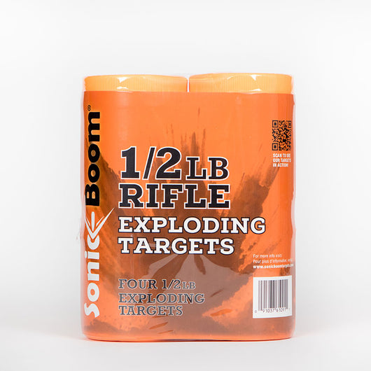 1/2 lb Exploding Rifle Target - 4 Pack – Sonic Boom Targets